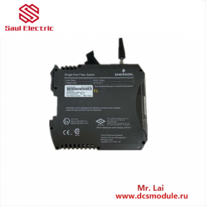 EMERSON KJ1710X1-BA1 | Industrial Single Port Fiber Switch, Designed for Reliable Data Transfer